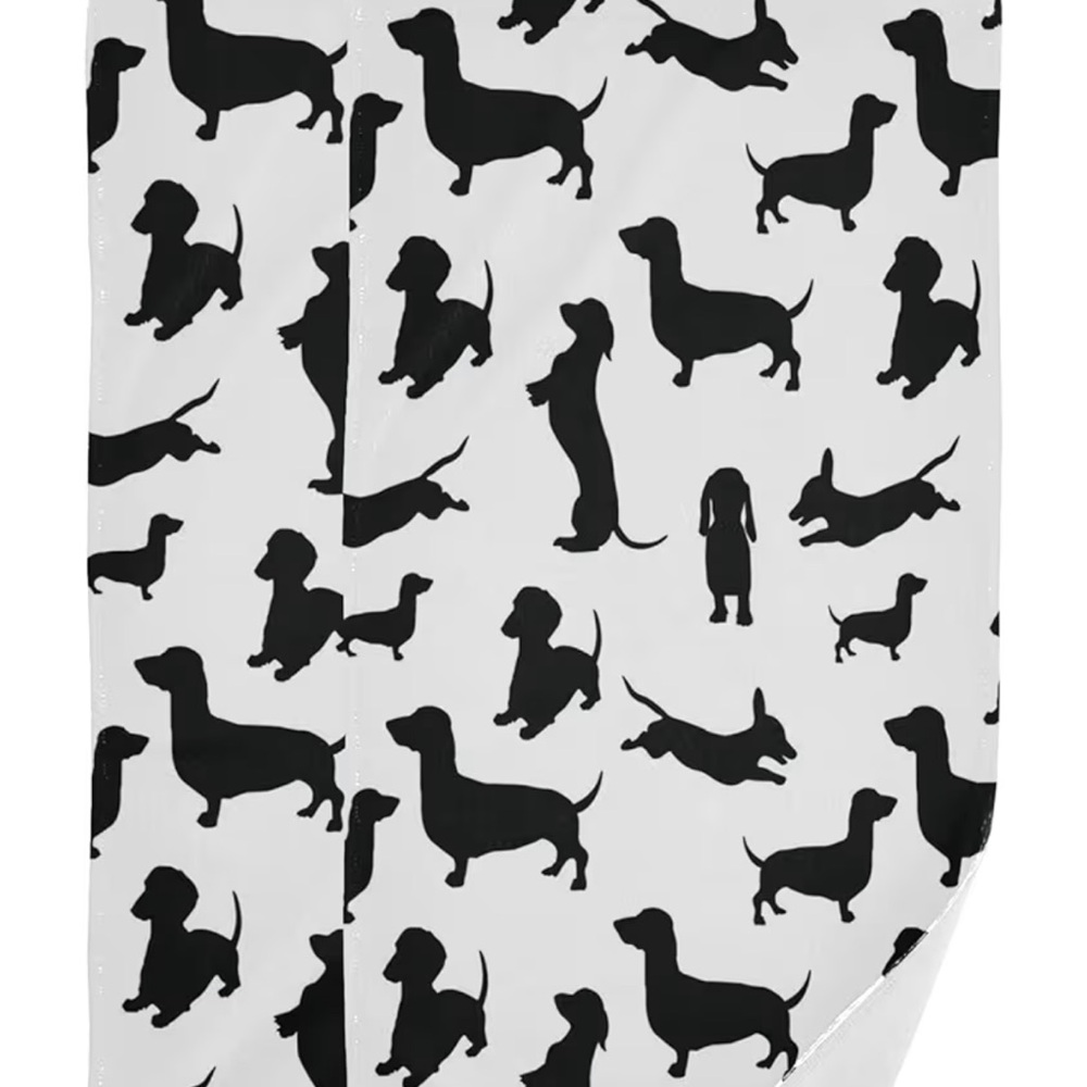 Dog pattern hand towel 2 pack